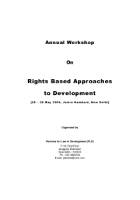 Rights Based Approaches to Development